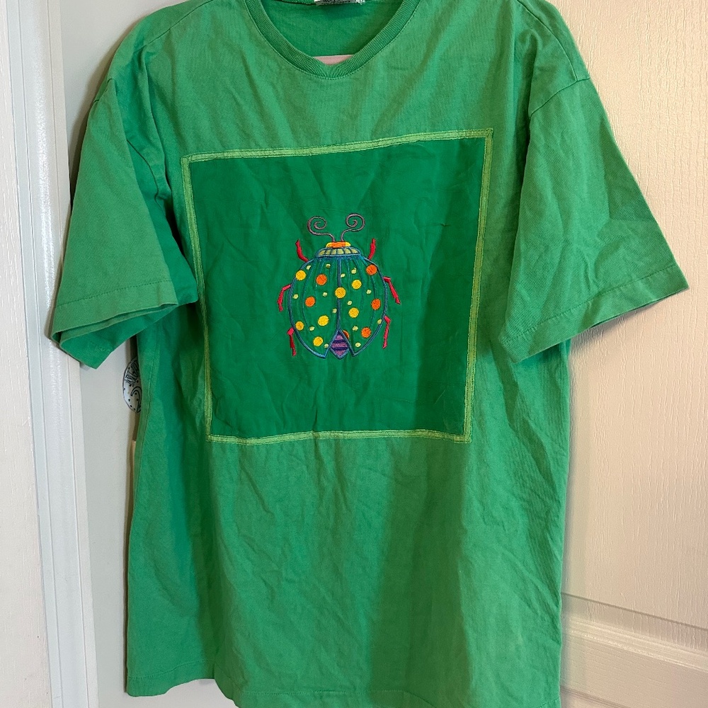 Johnny Was embroidered tshirt